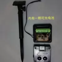 3V以内 2功能 太阳能电池盒插地太阳能板彩灯电源18650电池盒DIY电源光感太阳能