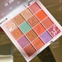 01#旋转霓虹 彩妆库库韩社缤纷糖果十六色眼影平价学生珠光哑光闪粉亮片眼影盘