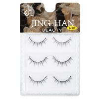 一盒3对装不送胶水 送胶水镊子A001假睫毛宋智雅cos小恶魔芭比漫画眼自然仿真仙子吗