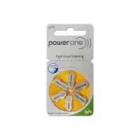 PoweroneA10(6粒) 助听器电池无汞锌空气POWERONE电池瑞声达西嘉峰力p10/13/312/675