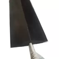 孔径1.2cm宽度9cm/1米单价 电动车充电线室外防压保护橡胶减速带线槽拖线板保护胶套一米单价