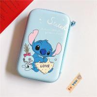 史迪仔 [电源 包] 日韩可爱卡通移动电源包数据线充电器收纳盒蓝牙耳机零钱硬盘防摔