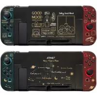 心情贩卖机 勿忘初品 原创意设计浅薄黑色透明硬壳 任天堂switch游戏机保护壳