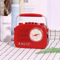 树脂红色收音机 影楼摄影道具仿真相机 拍照老式照相机道具摄影 创意照相机模型