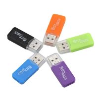 塑料读卡器[随机色] 1个装 usb2.0高速读卡器汽车音响电脑笔记本MP34唱戏机手机sd卡TF内存卡