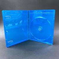 蓝光单 50个 蓝光盒DVD光碟盒双片光盘盒cd盒单片装蓝光盒子蓝色光碟盒可插页