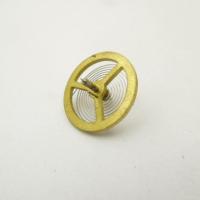 游丝+摆 .全铜机械闹钟配件,游丝,游丝摆轮 全摆