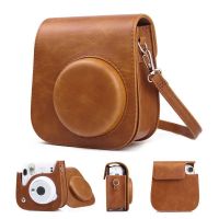 11棕皮包 富士相机包拍立得mini11原装大礼包相机包+相册+按键合身包含背绳
