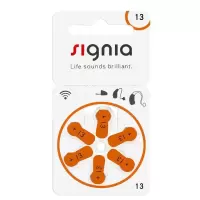 西嘉S13电池 1盘(6粒)买5板送干燥盒 原装西门子西嘉老人年轻人专用助听器电池A13锌空纽扣电子