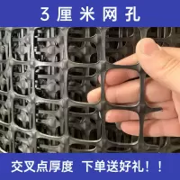 1.6mm厚3.3网孔+寿命10年 1.0米高-10米长-送绑丝 塑料网格防护网围栏养殖网养鸡拦鸡栅栏绿色家用菜园脚垫圈