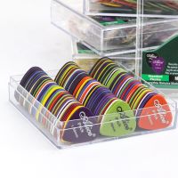 6种厚度各3+送拨片夹 ABS光面 爱丽丝 吉他尤克里里拨片弹片磨砂防滑扫弦片100片盒装可自选厚度