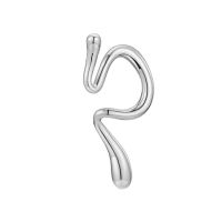 银色 单只 老客闭眼入~时髦设计高级感扭曲几何不规则耳骨夹无耳洞耳夹耳饰