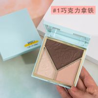 01巧克力拿铁 修容盘鼻影侧影一体高光盘彩妆三合一离题塑颜哑光盘