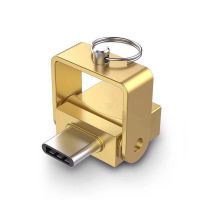 安卓金旋转(读TF卡) Type-c旋转读卡器读TF卡高速迷你OTG转接头