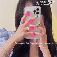 立体爱心戒指 透明软壳 苹果6/6S 恶搞爱心戒指手机壳高级透明ins风苹果13ProMax手机壳12XS678Plus