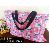 防泼水粉色小马 50*40CM(可放一两件棉衣) 幼儿园被褥袋被包袋儿童行李袋收纳袋 被子袋子手提可爱卡通防水