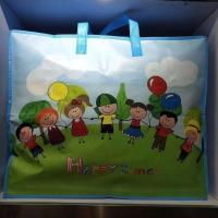 快乐童年 60*50*25cm[放幼儿园被子] 加厚无纺布幼儿园三件套专用收纳袋装被子的袋子卡通六件套手提袋