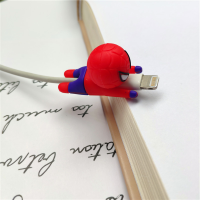 蜘蛛侠 漫威英雄苹果数据线保护套充电线防折断钢铁侠超人蜘蛛侠绿巨人