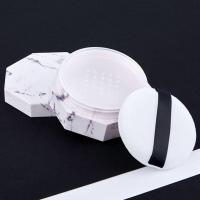 N73-大理石纹-平格网-20g 散粉盒子空盒带粉扑散粉盒空盒弹力网粉盒带粉扑亮片散粉分装盒蜜