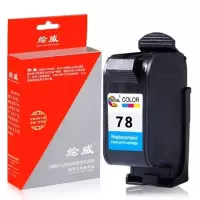 绘威正品78彩色墨盒 默认 特惠=绘威兼容HP45墨盒CAD服装机绘图仪喷码机HP1280墨盒HP1180打