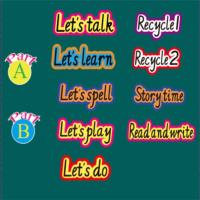 4下通用标题11张(含50磁贴) 人教版PEP小学英语四年级上下册单词闪卡片公开课板书黑板贴教具