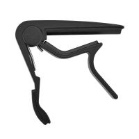 [进口铝合金变调夹]-黑色 (单买变调夹) 变调夹民谣木吉他尤克里里变音子电古典吉它两用调音器电吉他配件