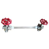 三分考克一对 锅炉水位计3分考克接头锅炉配件弯头蒸汽发生器玻璃管弯管液位计