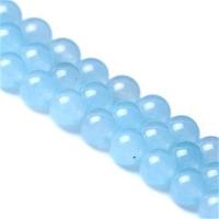 4MM 圆珠水晶手工饰品配件半成品 海蓝宝色玉石DIY散珠其他DIY饰品配