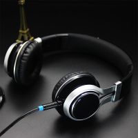 亮黑色耳机 配2米音频线 电子琴电钢琴监听耳机电吉他音箱调音台电子鼓6.5mm手机电脑声卡