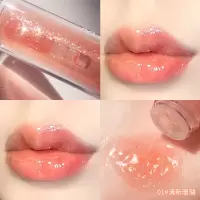 01#清新珊瑚 唇油uuny透明唇蜜夏天女滋润保湿唇釉镜面嘟嘟果冻玻璃唇学生唇彩