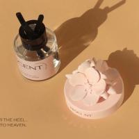 清雅粉花摆件(送圆防滑垫) 蓝风铃 浪漫花汽车香薰ins风车载装饰品扩香石香氛摆件婚礼生日礼物