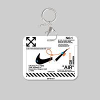 白色断勾-横款+钥匙扣 潮牌卡套证件套校园学生饭卡时尚断勾市民卡公交地铁卡工作证横款