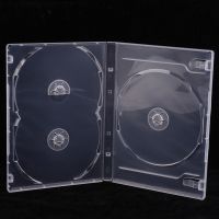 明3片 2个样品装 长方形3/4片CD DVD光盘盒 碟盒 透明有膜可插页CD DVD光盘盒