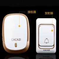 K01金色 一拖一(1按1响) K01无线家用远距离无线门铃老人呼叫器一拖二拖一电子遥控门铃