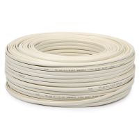 100m 秋叶原Q81 四芯电话线加长固话座机传真机室外4芯多股扁平线100米