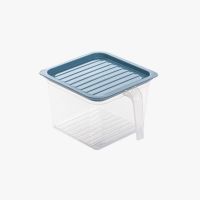 冰粉配料盒子方形 冰粉配料组合容器透明塑料商用盒子有盖子带盖收纳盒四方冰粉盒