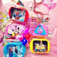 小黄人+蜘蛛侠 不加口哨 仿真相机玩具卡通照相机儿童照相机咔嚓声变换图案益智玩具冰雪