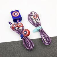 美国队长 华为麦芒6/荣耀9i数据线保护套P9/NOVA3i充电器保护线M3/7X手机贴