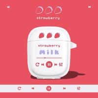 [草莓 播放器]送挂钩 倍思w04/w04pro 保护套 倍思w04耳机套倍思无线蓝牙耳机保护套w04pro透明硅胶壳卡