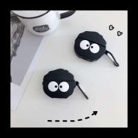 黑色煤球+挂扣 漫步者minibuds 卡通煤球漫步者minibuds冇心蓝牙耳机保护套声迈X3充电盒防摔软壳