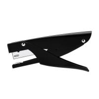 经典金属款0346[黑色] 单机[不送钉] 得力手握式订书机省力订书器学生用办公装订机金属耐用钉书机12号