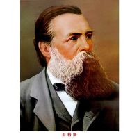 加厚进口油画布 宽度25*32高度 无框 加厚背胶 油画布马克思墙画像外国名人恩格斯列宁斯大林壁画中堂客厅装饰画
