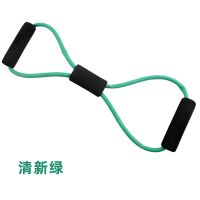 清新绿 8字拉力器背部训练器家用肩颈八字弹力绳健身器材拉伸带锻练手臂