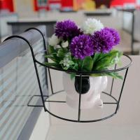 黑色 ++铁线款++(买1送1) 买1送1阳台栏杆花架窗台护栏多肉绿萝花盆架子悬挂吊架加粗加厚