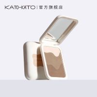 三色多用修容粉-花生酱 KATO修容盘三色粉饼阴影加高光修容粉一体盘鼻影眼影鼻影哑光学生