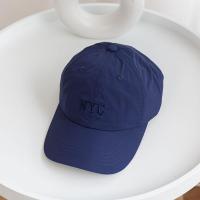 藏青 M(56-58cm) 帽子女夏百搭轻薄速干布棒球帽男韩版字母马卡色鸭舌帽遮阳帽男女