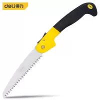 折叠锯DL6006 得力锯子手锯伐木家用小型手工木工园林锯果树快速手拉工具手板锯