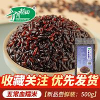五常血糯米500g*1袋[新品尝鲜] 十月稻田五常血糯米5斤真空装农家黑糯米紫米杂粮粥包粽子米1斤起