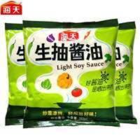 350mL 海天生抽酱油350ml*6袋 家用袋装日常调味品炒菜凉拌提鲜生抽酱油