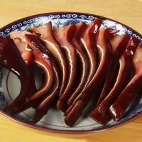 切片猪耳1袋 柴火烟熏腊猪耳朵切片猪耳半成品茶子壳熏腊制品湖南农家制150克